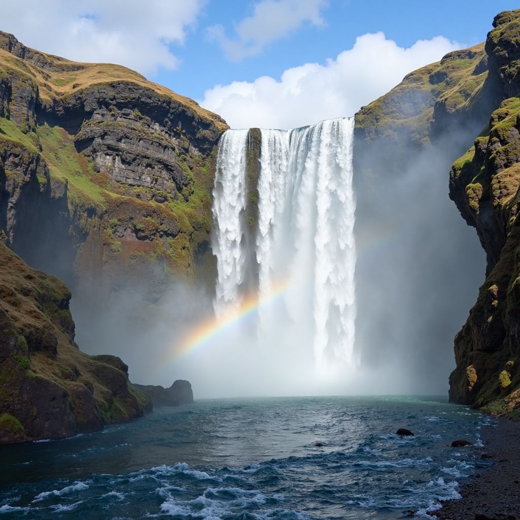 Photography tour at Canadian waterfall