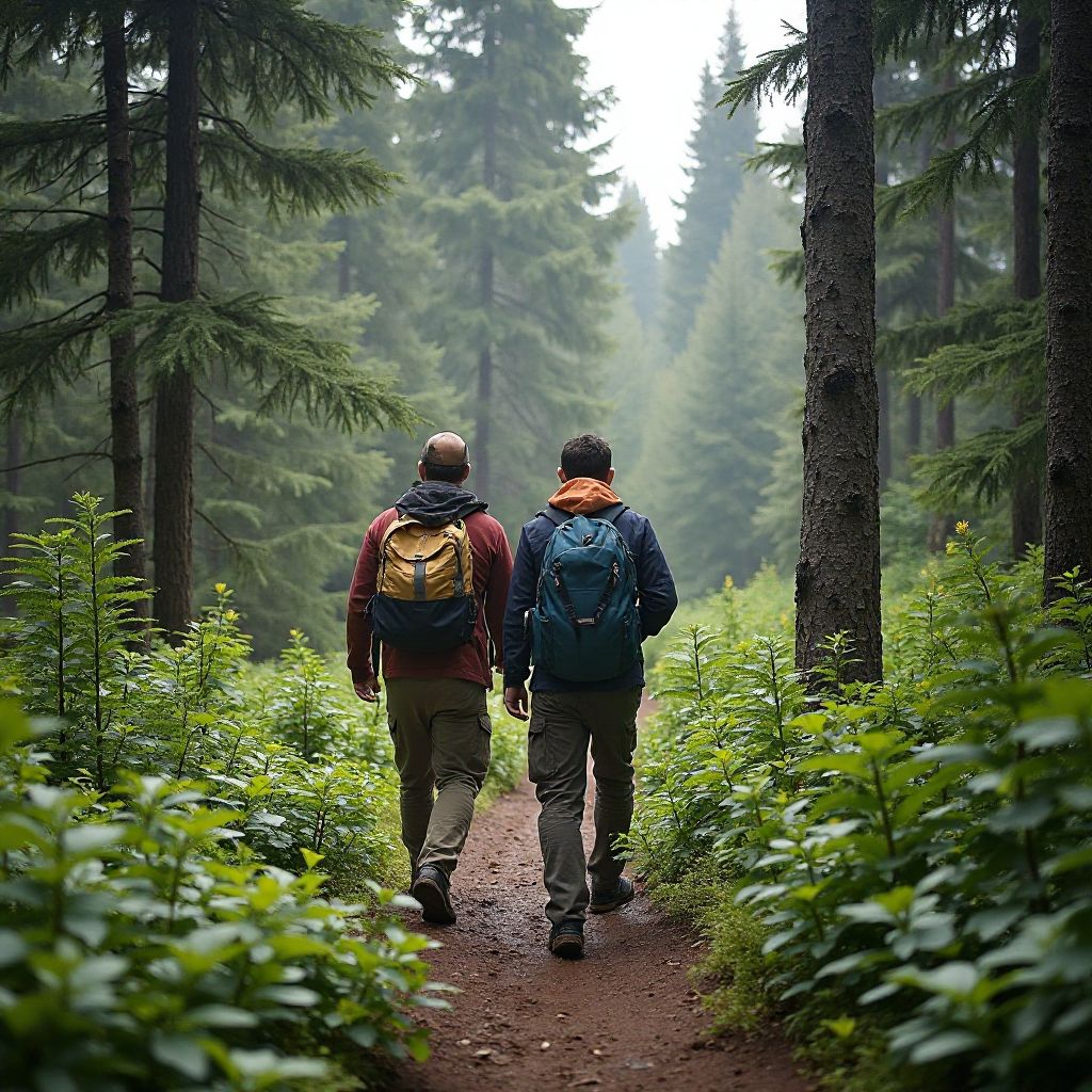 Canadian wilderness guide leading nature tour