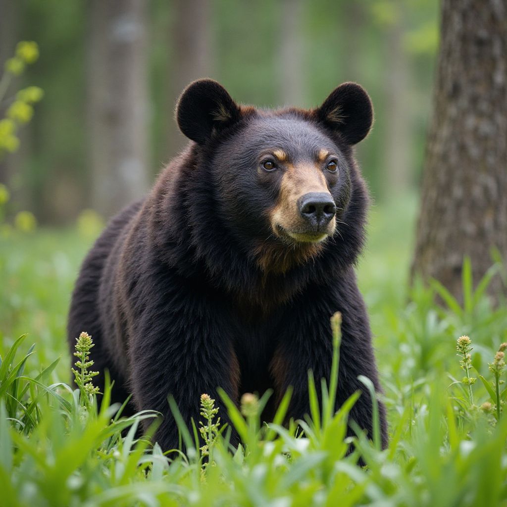 Safe wildlife bear encounter
